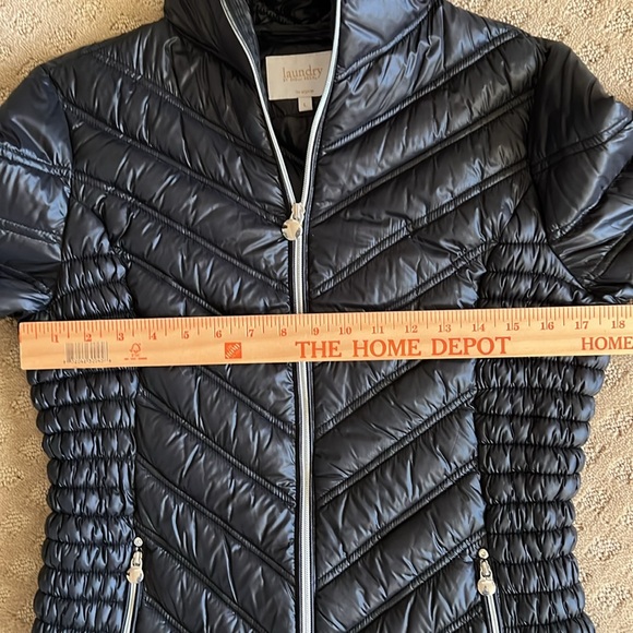 Laundry by Shelli Segal Black Puffer Jacket - Picture 7 of 8